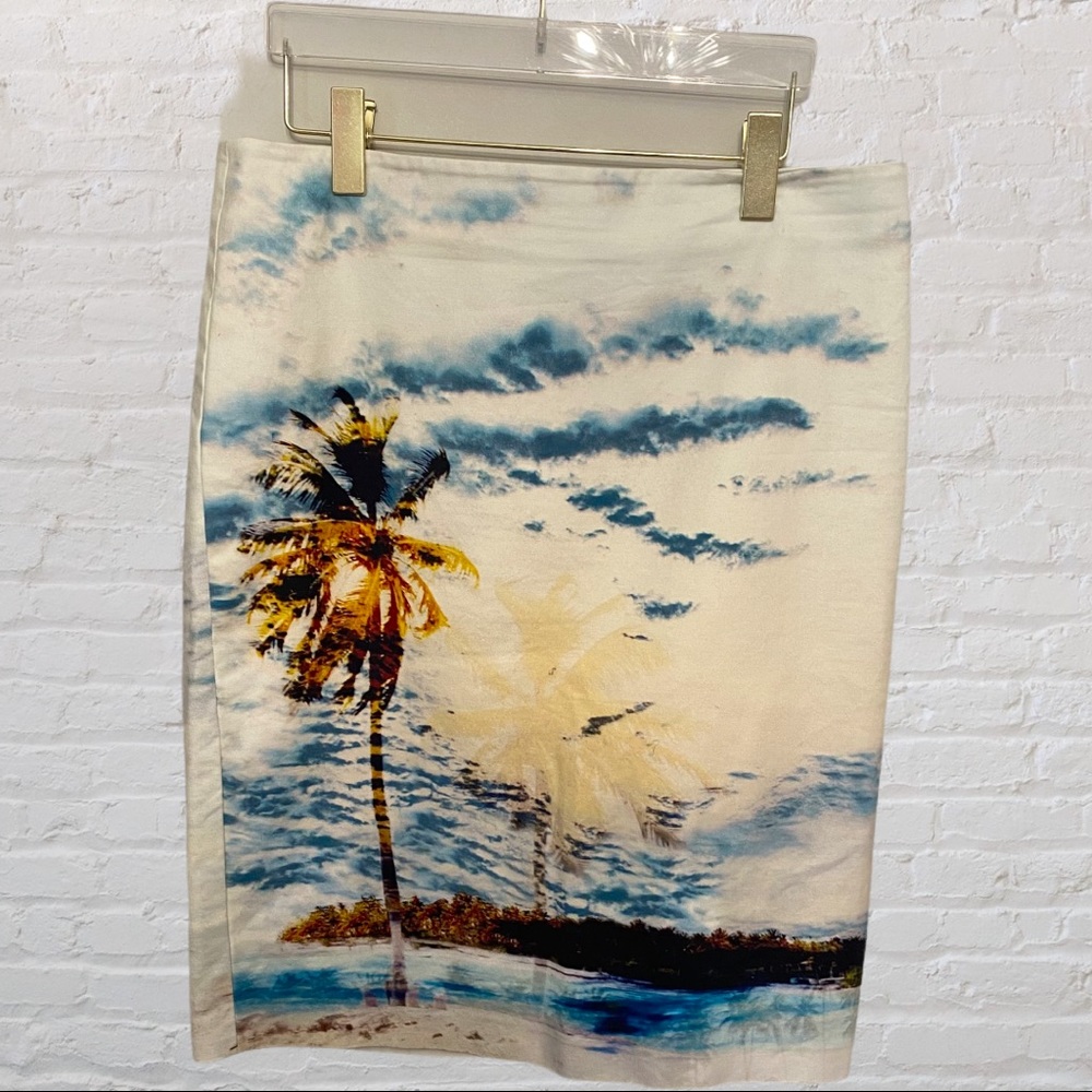 Lord and Taylor tropical print skirt